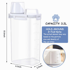 Newivi sealed-design litter bin with secure lock prevents spills during transport.