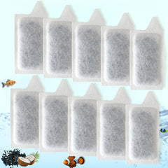 NewKe 10-pack cartridges fit Tetra Whisper small filters for easy tank maintenance.
