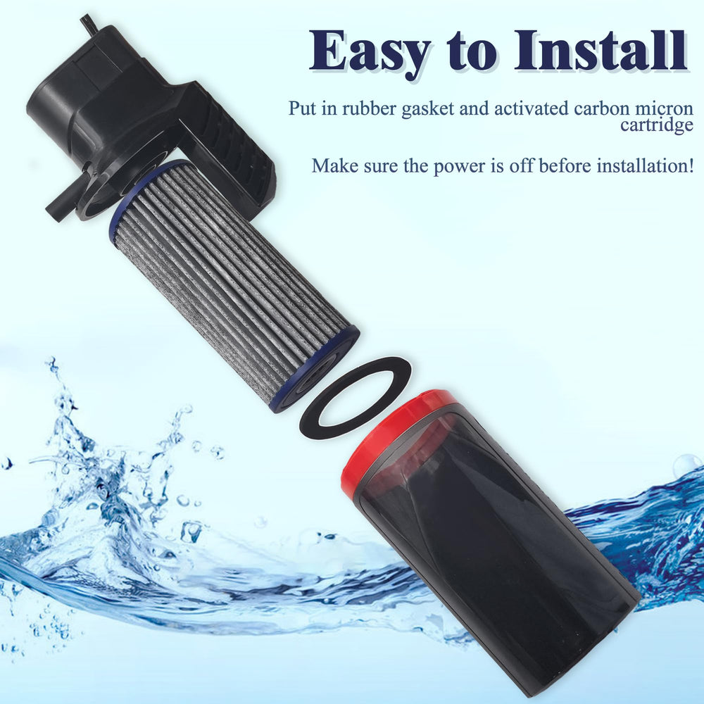 NewKe 8-pack replacement cartridges and gaskets simplify routine filter care.