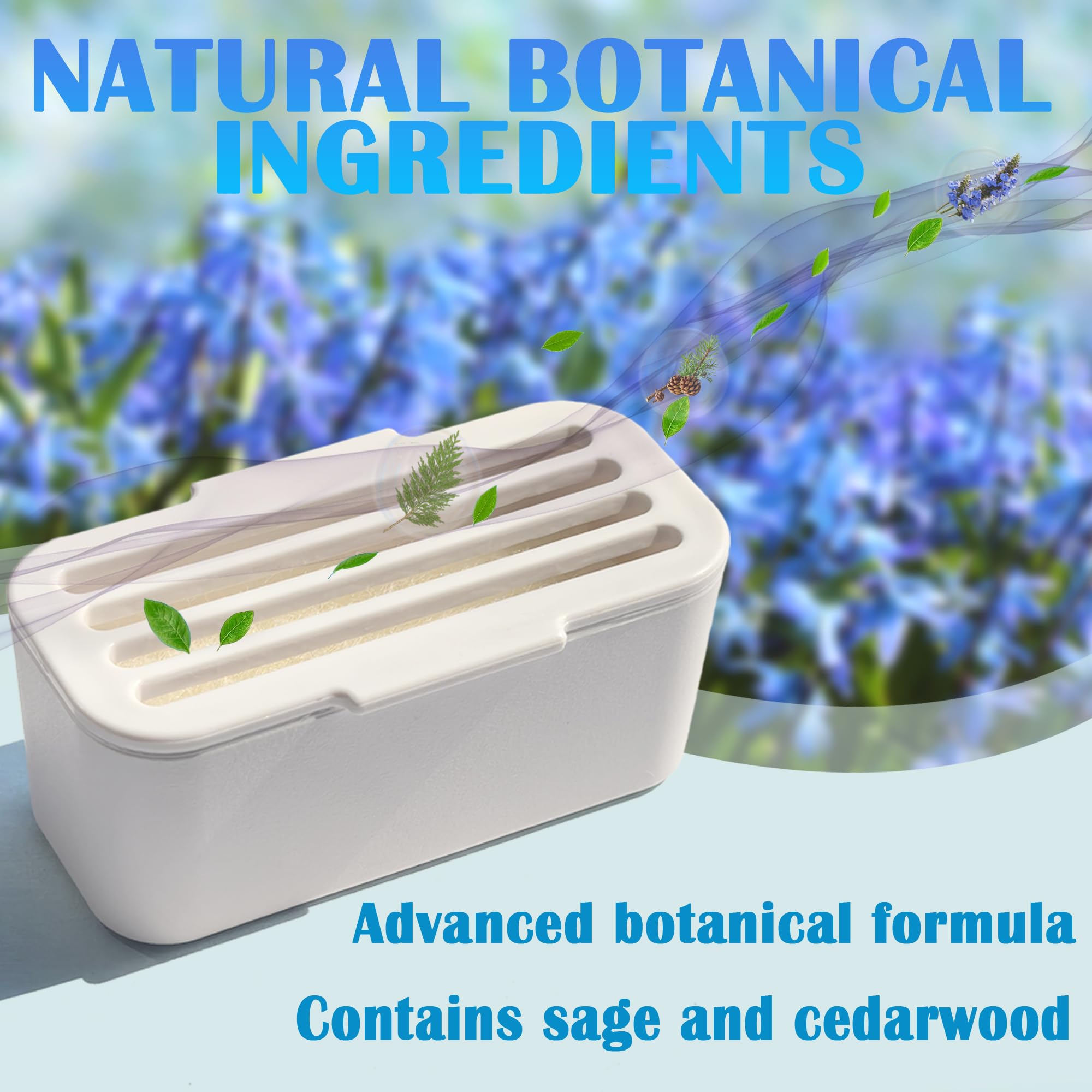 NewKe deodorizer block closeup highlights natural ingredients