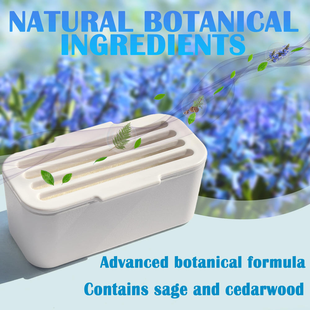 NewKe deodorizer block closeup highlights natural ingredients