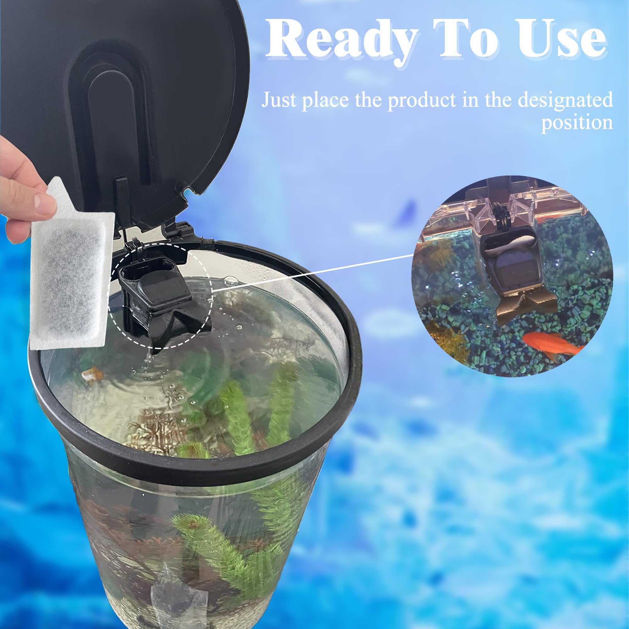 NewKe cartridge designed for 3-4 week use cycles in small aquariums.