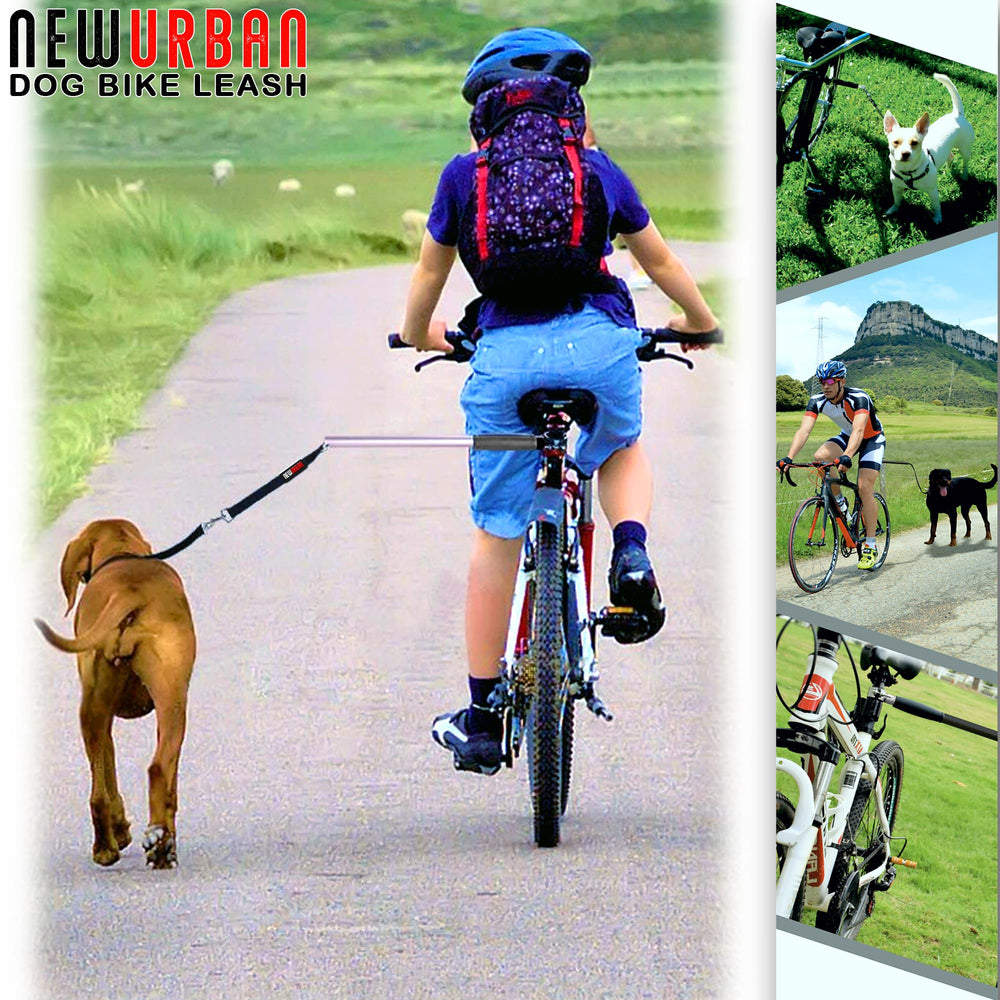 NEWURBAN fifteen-inch-guide-pole shows ideal distance from wheels for a calm ride