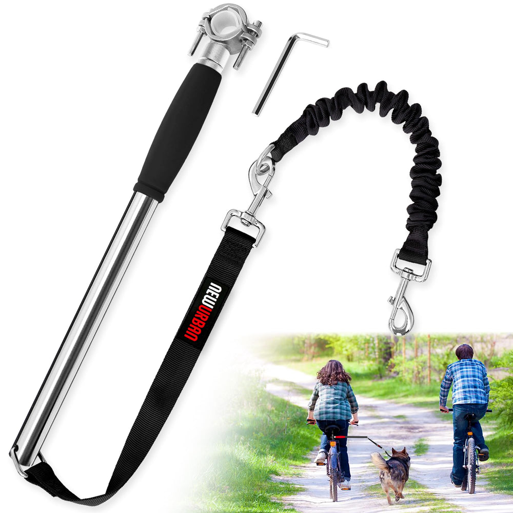 NEWURBAN protective-safe-system provides bike protection and controlled dog pacing