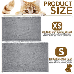 Newwiee beige blanket in-use on a pet bed highlighting soft warmth for napping.