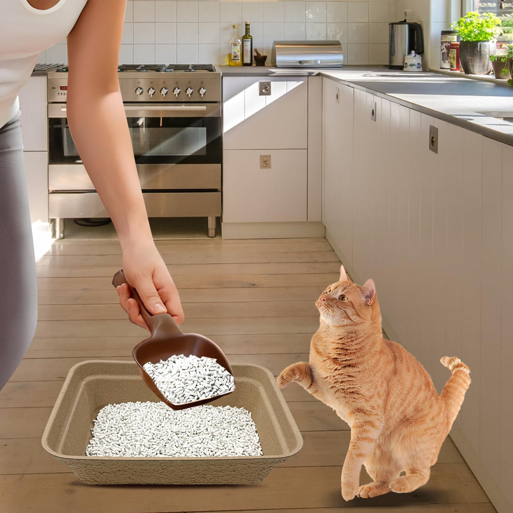 Nexboraque disposable litter box is easy to clean and reduces mess.
