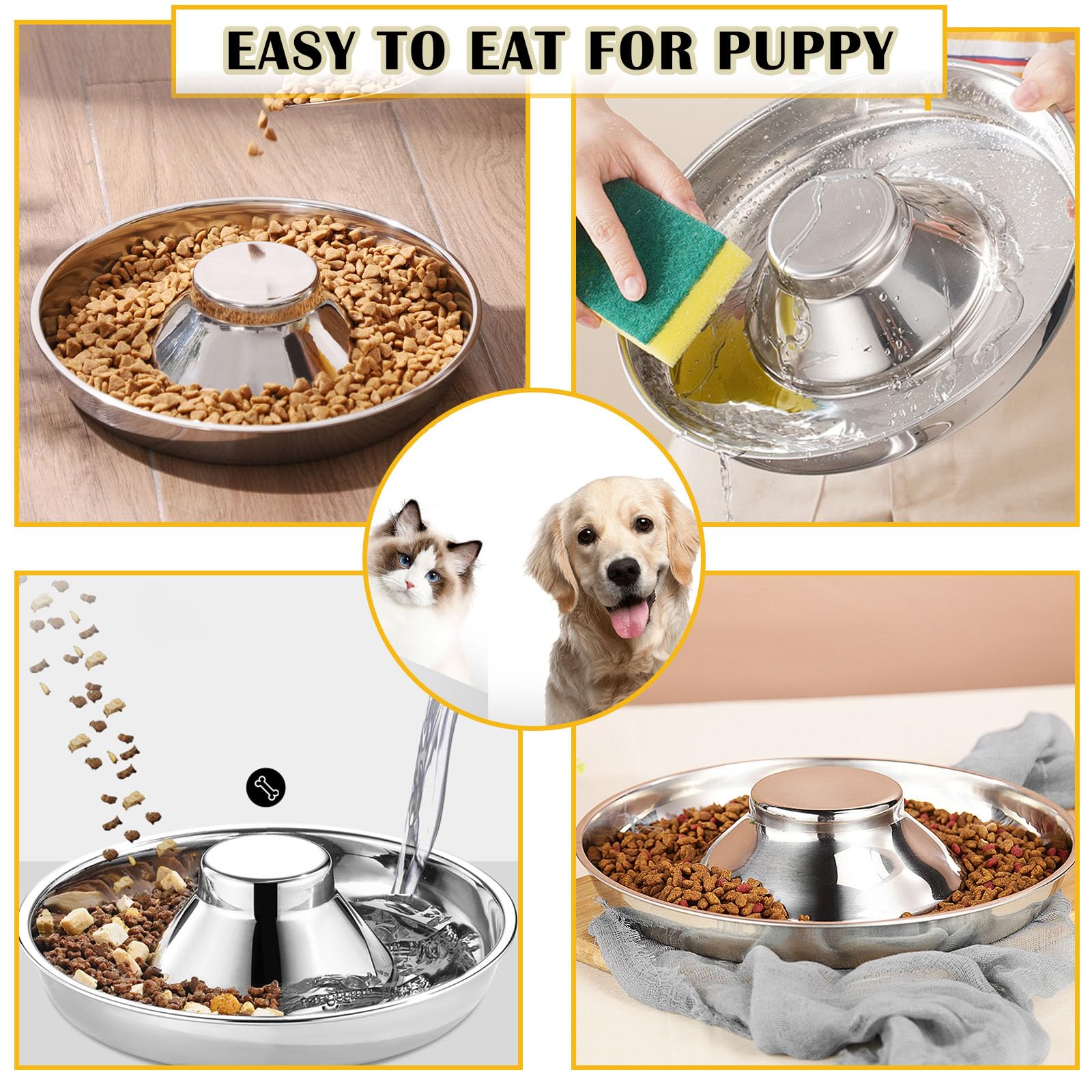 Nexboraque multi-pet use bowl suitable for kittens and small dogs.