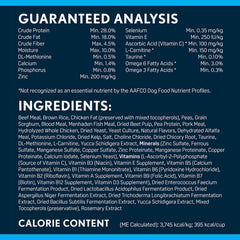Next Level HI-PRO Puppy chicken ingredient close-up highlighting protein source for energy.