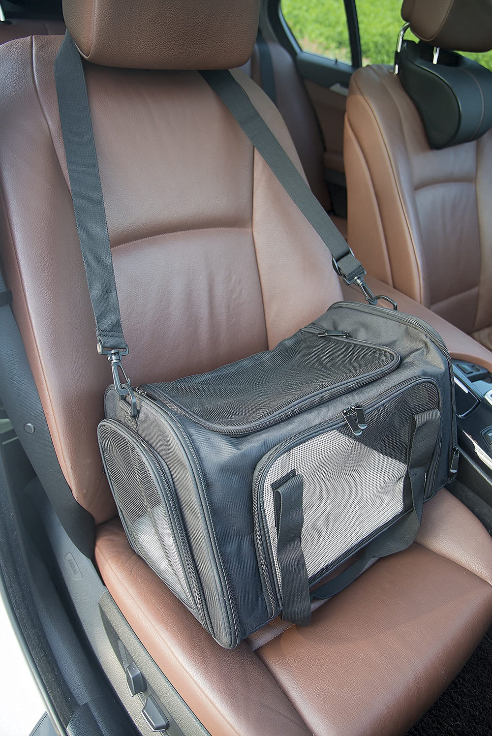 NextFri carrier folded flat for compact storage and portability