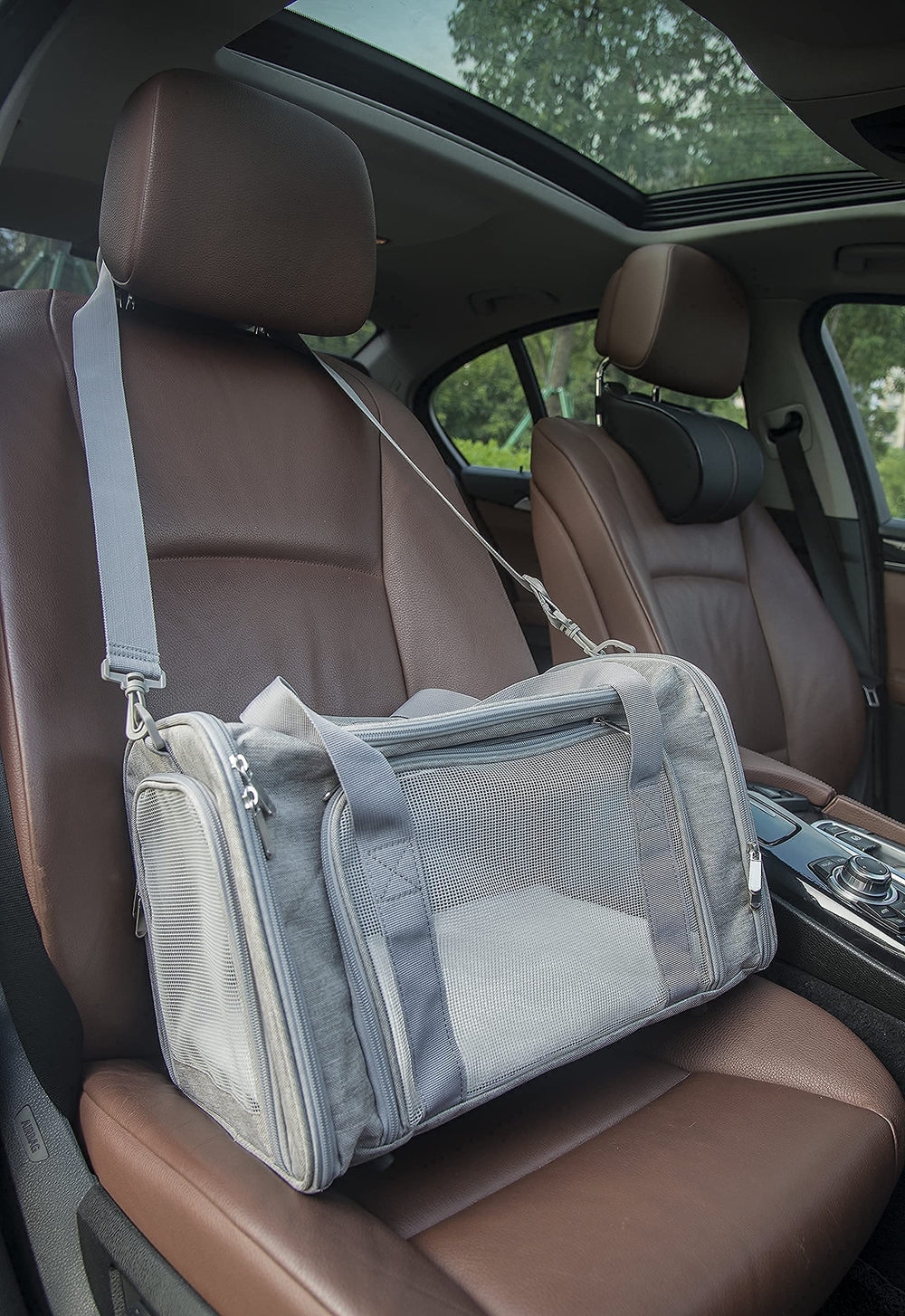 NextFri Soft Sided Carrier top and side entry with locking zippers