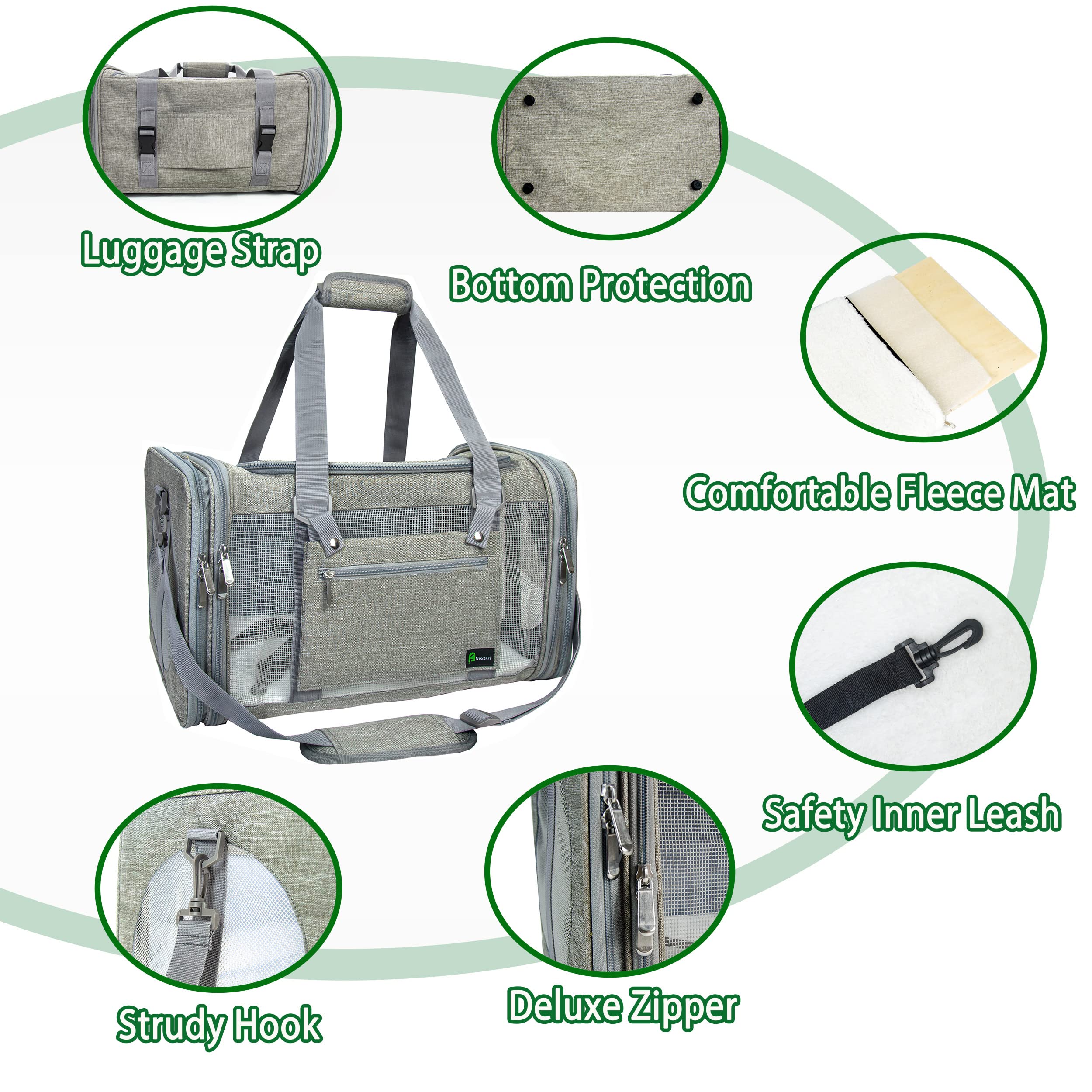 NextFri adjustable-shoulder-luggage-attachment enhances hands-free travel and easy handling.