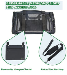 NextFri carrier extra steel ring provides sturdy support during trips