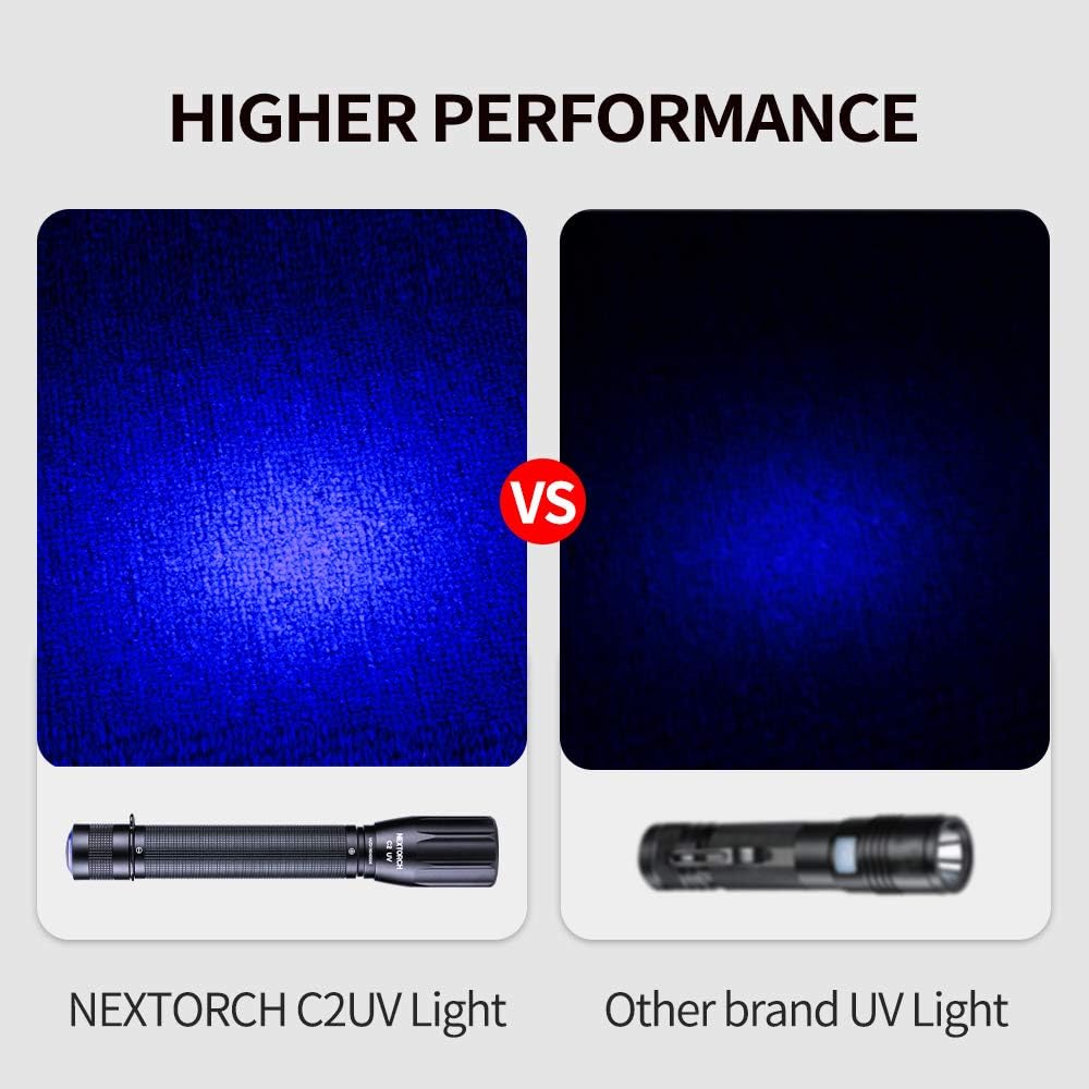 NEXTORCH C2UV 405nm UV light aluminum body withstands rugged use