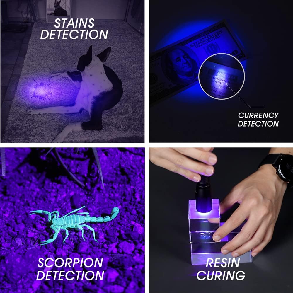 NEXTORCH C2UV 405nm UV light side view shows compact pocket size