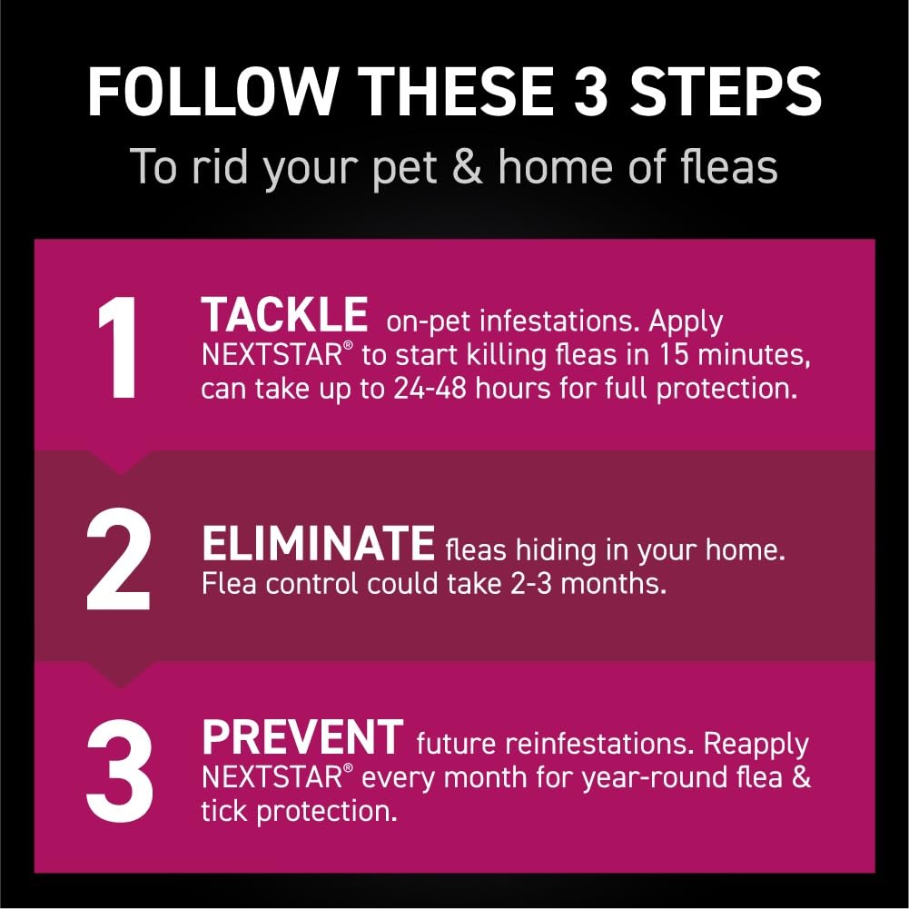 NEXTSTAR 7-way protection visual highlights broad flea and tick control