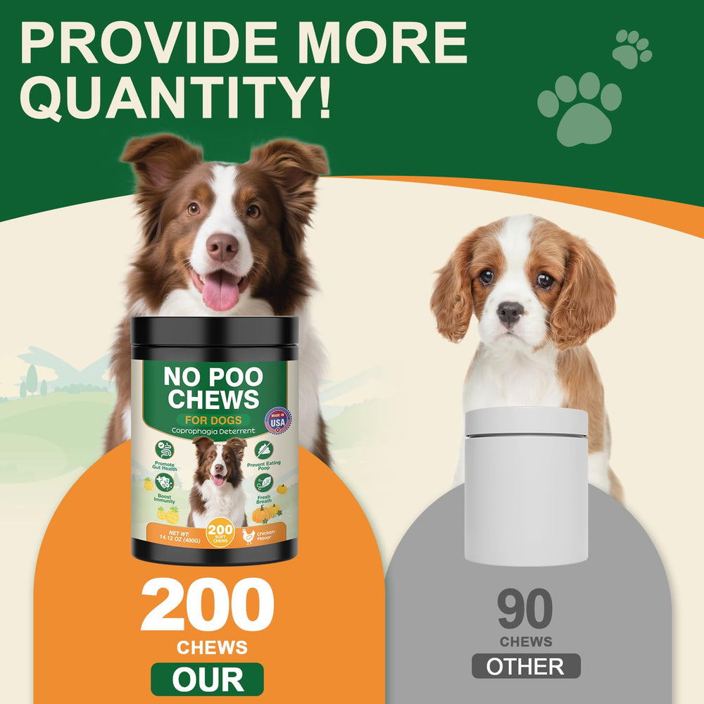 NEXZL 200 chew no poo chews probiotics and enzymes support gut balance
