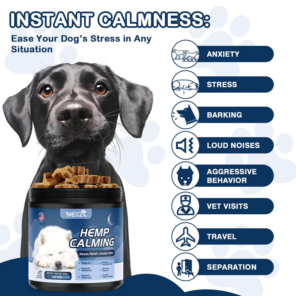 NEXZL dog calming chews made in USA reflect quality and trusted sourcing.
