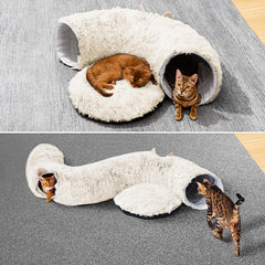 NEZIN cat tunnel double exit design encourages hiding and chasing play