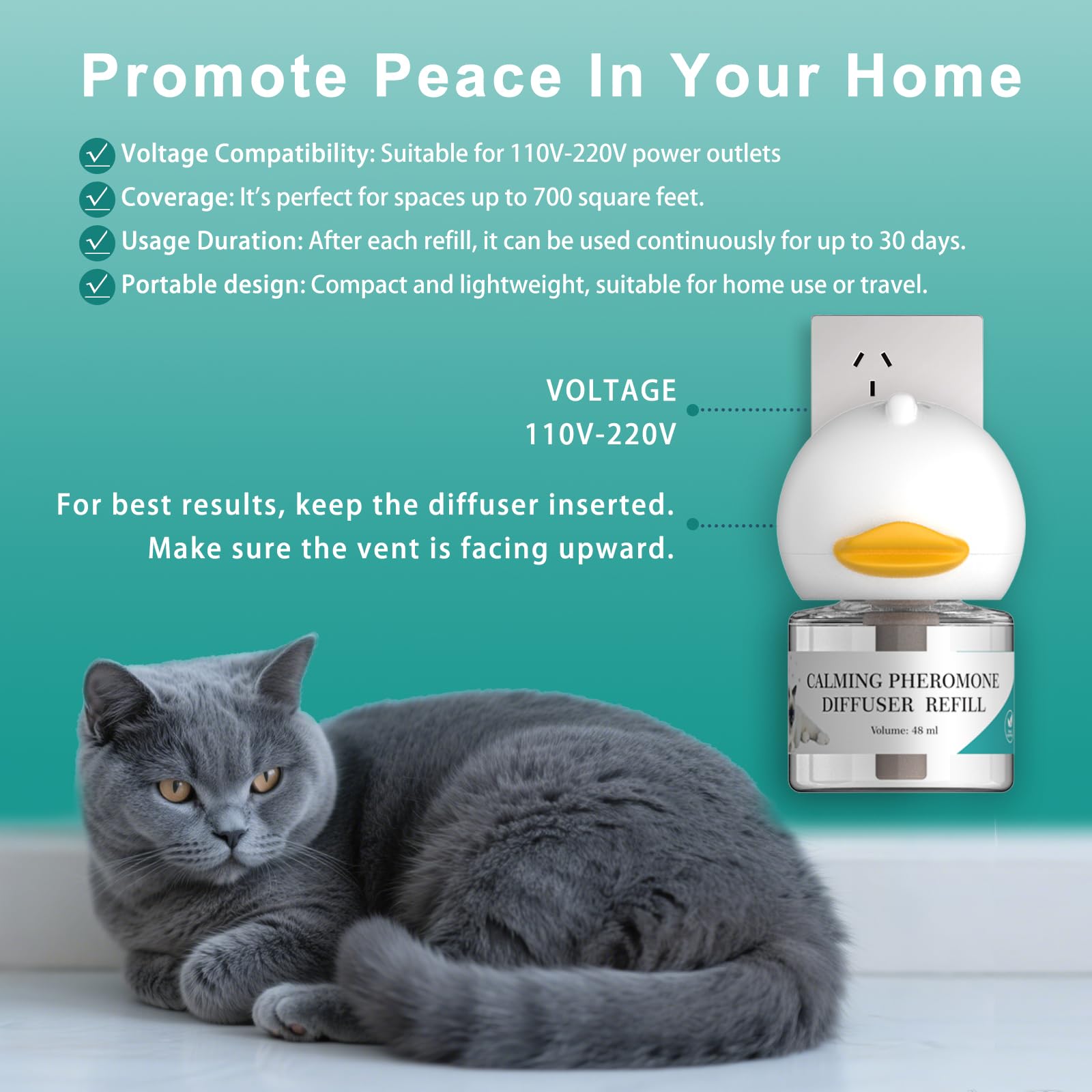 NHMFMLZW 4-6 week refill cycle provides steady calm during travels and routine