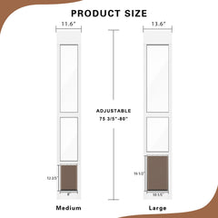 NIAOMAOGOU dog door 8-inch opening supports comfortable medium-pet passage.