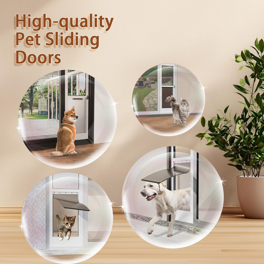 NIAOMAOGOU dog door secure track installation preserves home security.
