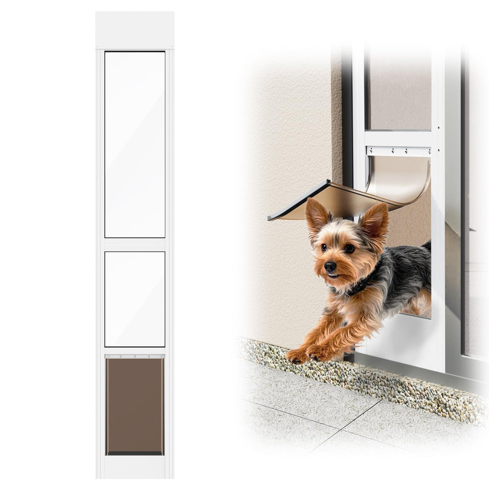 NIAOMAOGOU dog door sliding glass door insert enables hassle-free pet access.