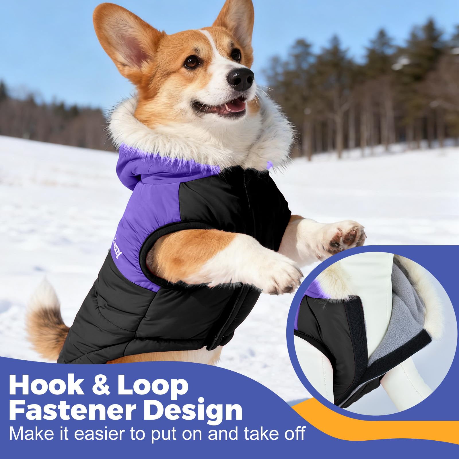 Nibnozy easy-on hook-and-loop closures for quick dressing