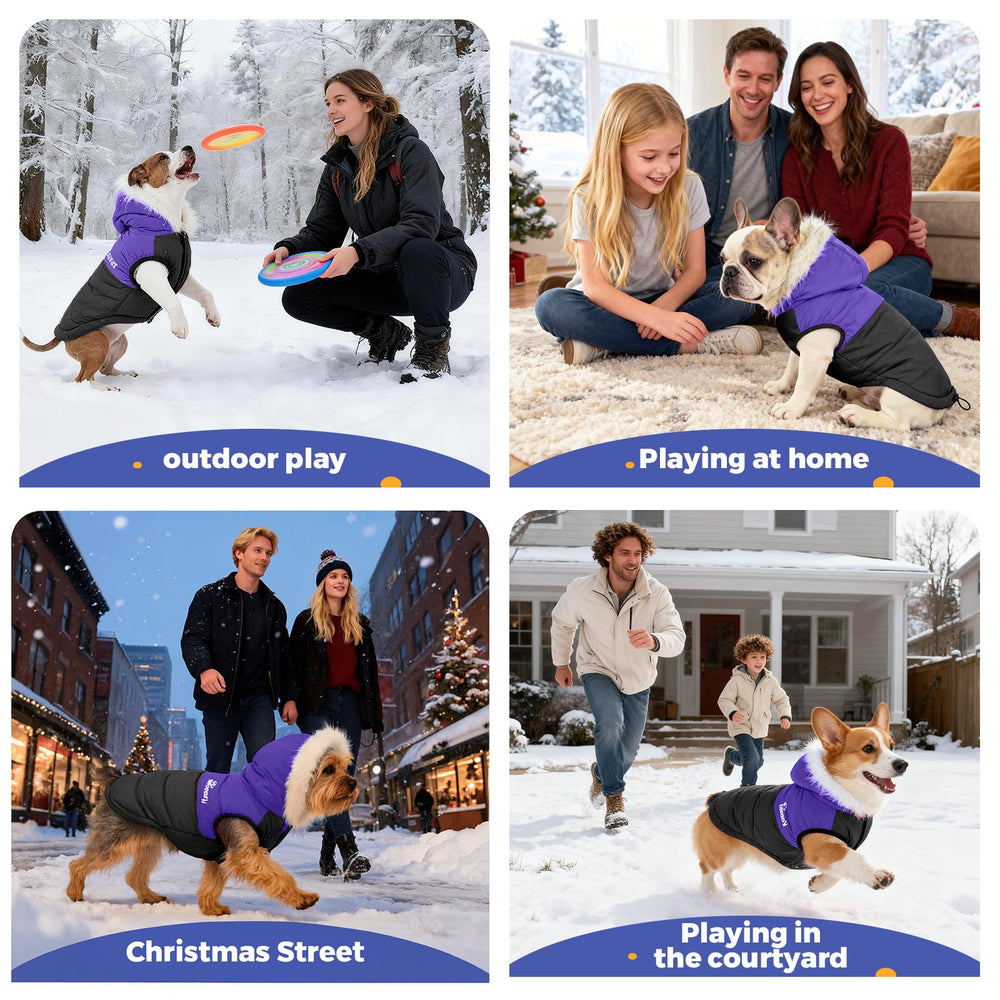Nibnozy dog winter coat size guide helps you choose the right fit.