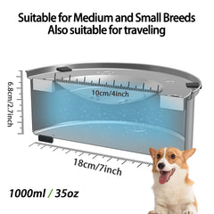 Nicelock stainless steel dog bowl side angle highlighting durable material