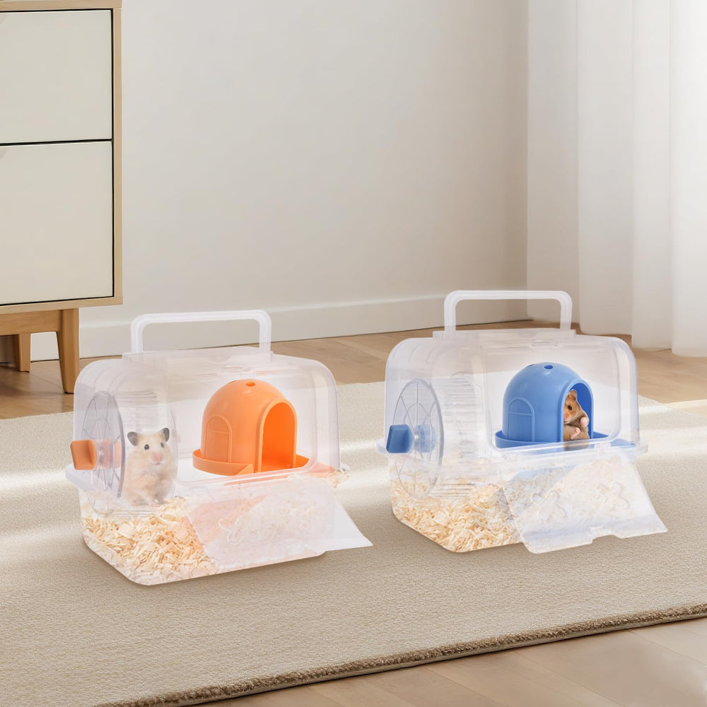 Nicerice hamster travel cage dodge house offers cozy hideouts and comfort.
