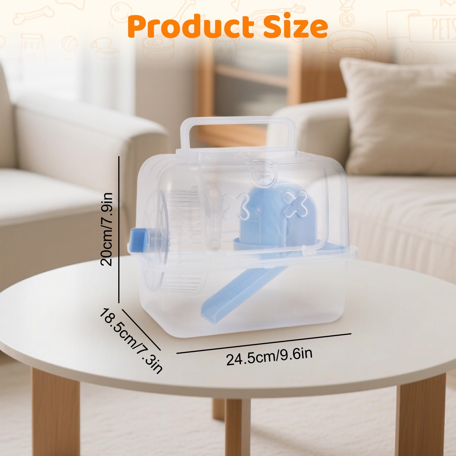 Nicerice hamster travel cage easy-assembly design for quick setup.