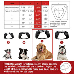 NICERINC PET ear muffs show adjustable strap for secure fit