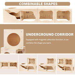 NICERINC PET hideout living room-style demonstrates home-like shelter supporting calm, curious exploration.