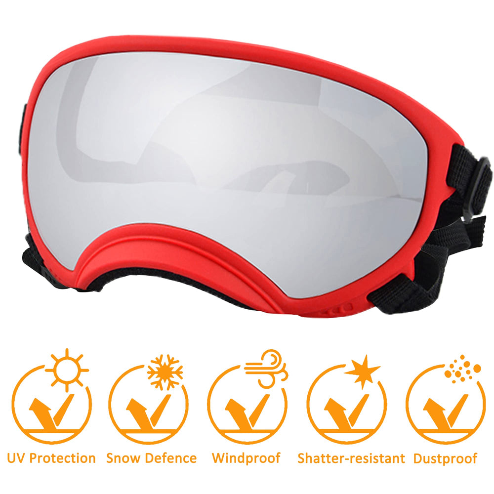 NICERINC PET large dog sunglasses adjustable strap close-up for comfortable fit
