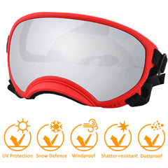 NICERINC PET large dog sunglasses adjustable strap close-up for comfortable fit