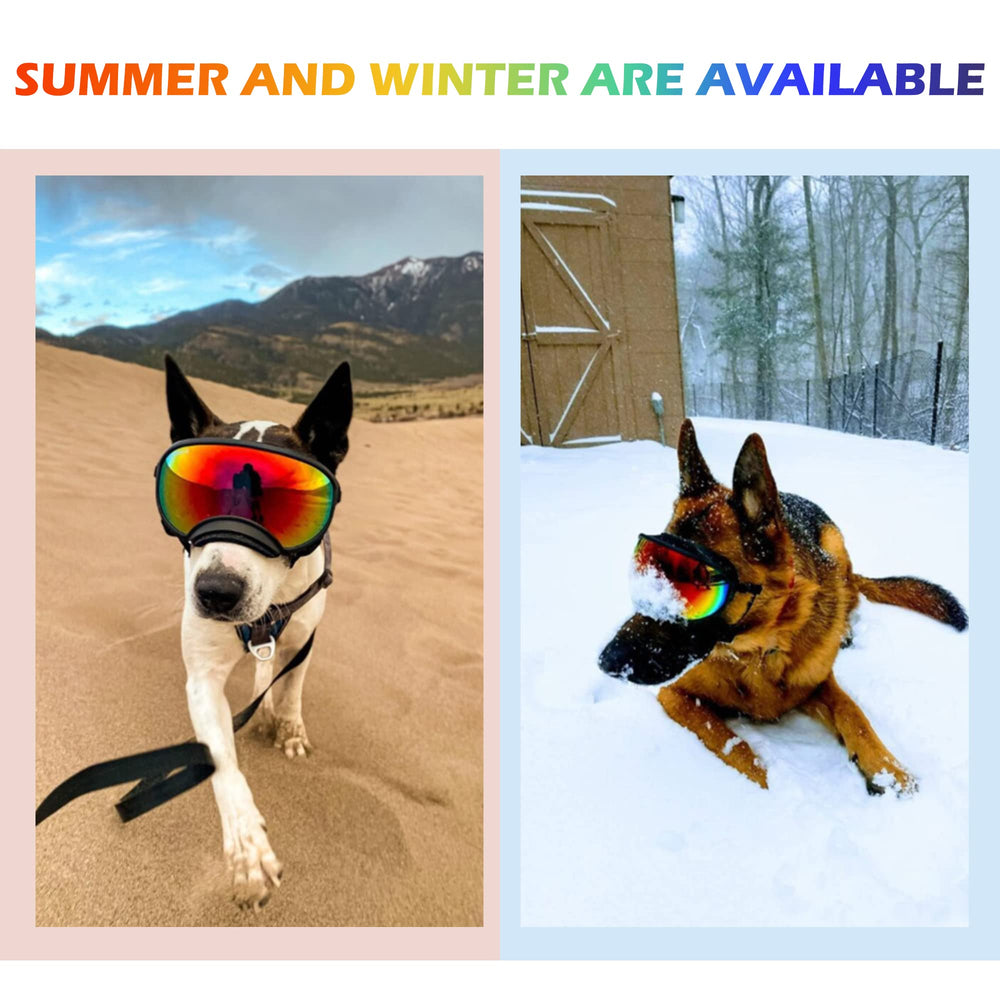 NICERINC PET large dog sunglasses lens-pc clarity for outdoor visibility.