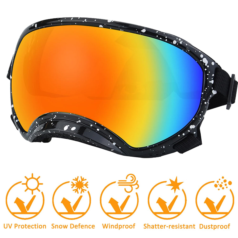 NICERINC PET dog sunglasses with adjustable strap for a secure fit during outdoor play.