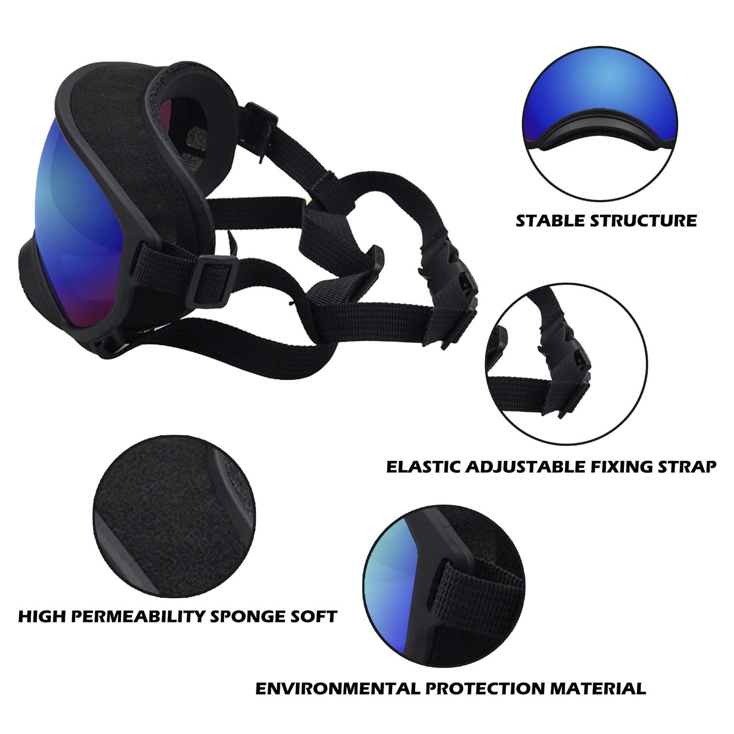 NICERINC PET UV-protection sunglasses proving windproof eye shield during outdoor rides