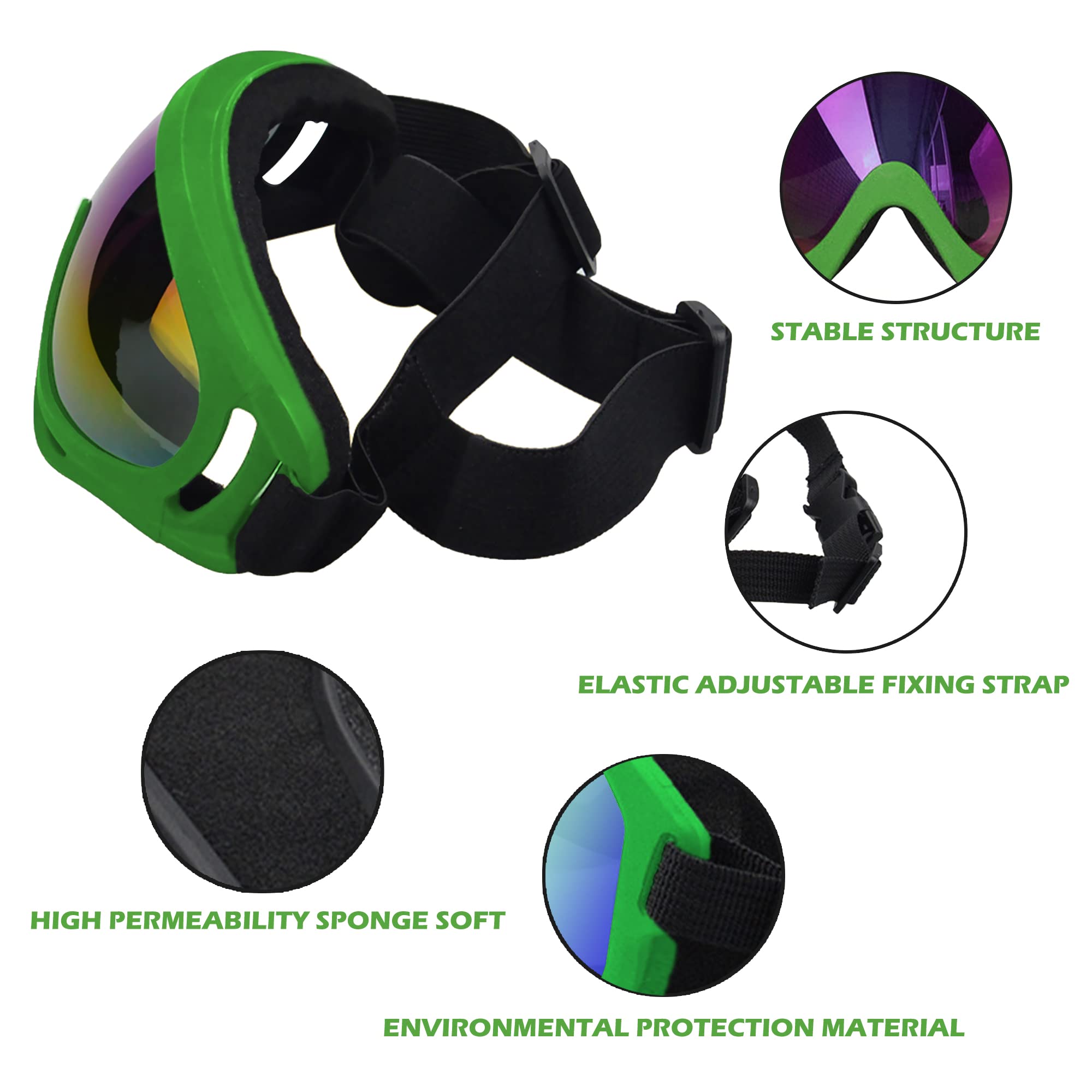 Nicerinc Pet UV-protection lenses shield dog eyes from bright sun.