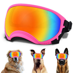 Nicerinc Pet Winproof dog sunglasses front view with UV-protective lenses.