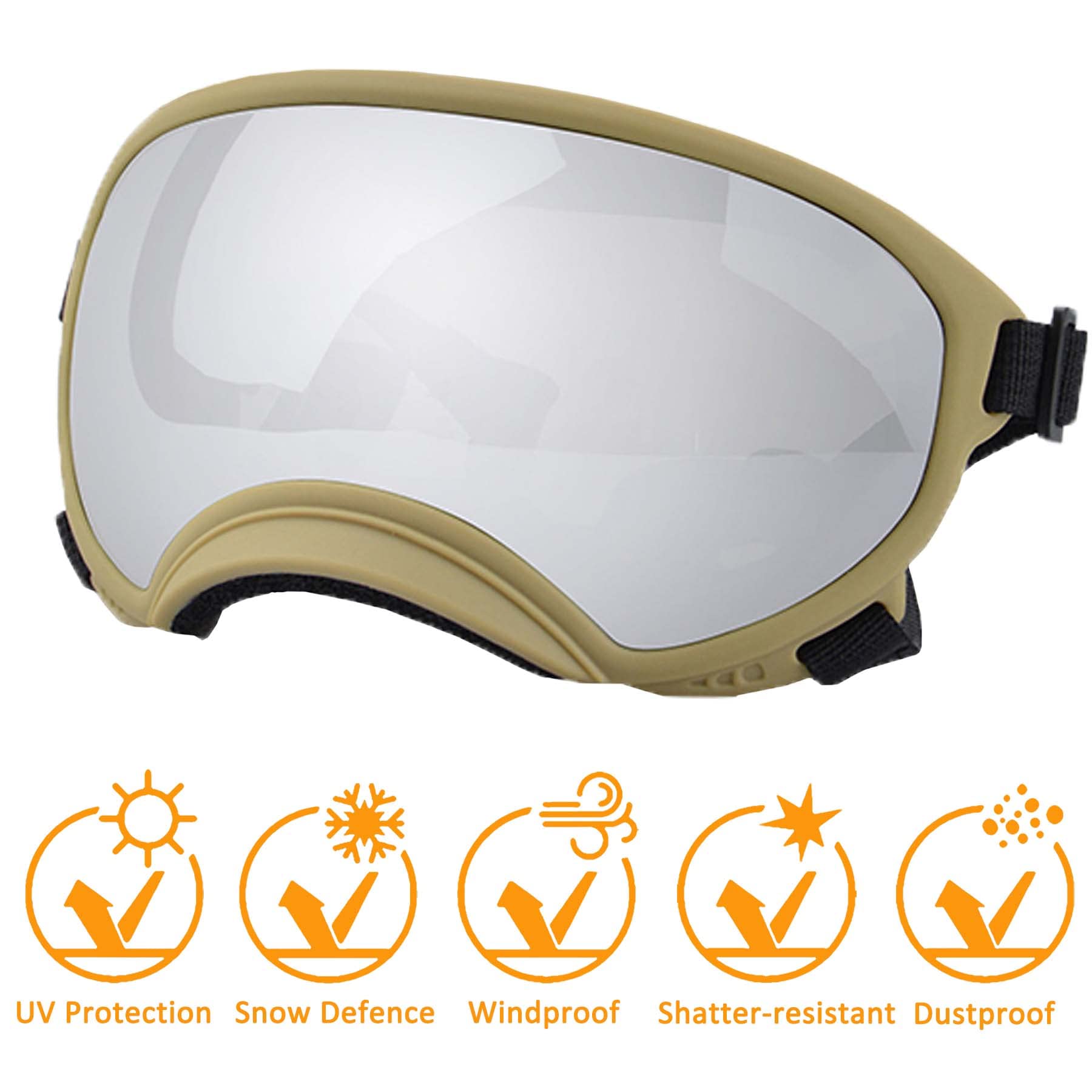 NICERINC PET Winproof sunglasses strap-adjustment close-up shows customizable comfort