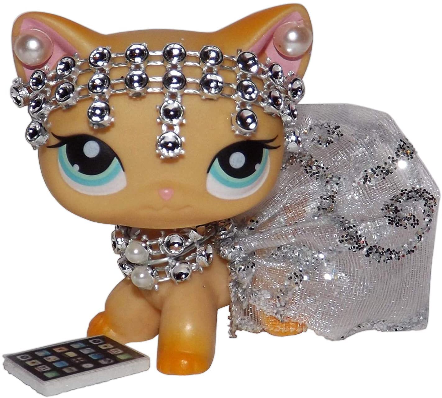 NickHouse Silver Princess outfit with skirt, necklace, crown for imaginative playtime