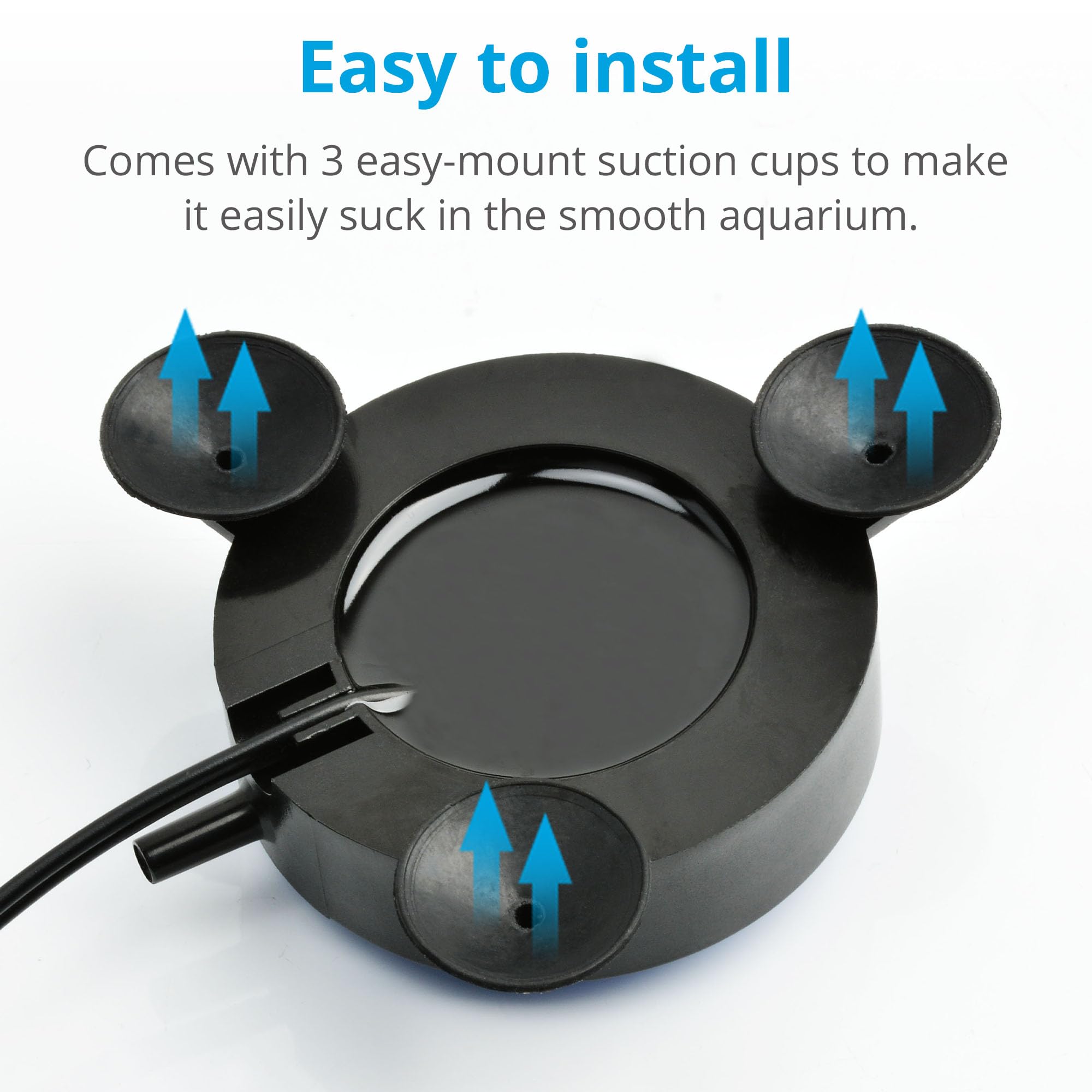 NICREW bubble-maker tube setup enables easy installation and steady bubble flow