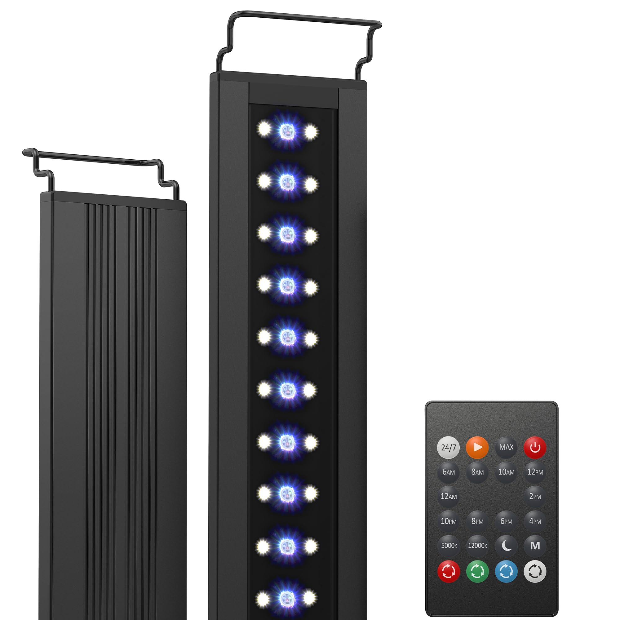 NICREW C10 LED aquarium light delivers full-spectrum output for plant growth.