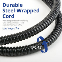 NICREW Cat Heating Pad chew-resistant cord helps prevent curious pets from nibbling wires