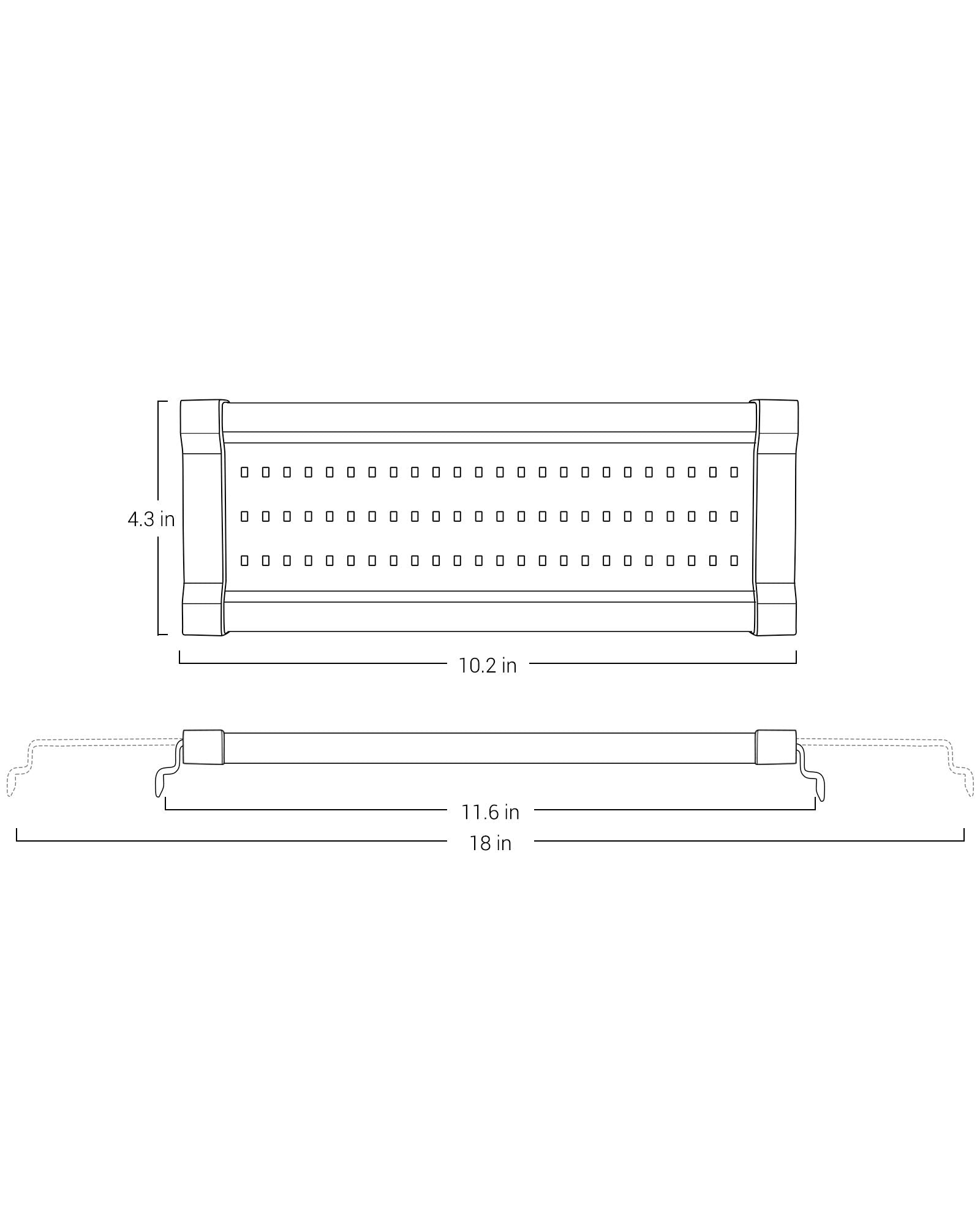 NICREW ClassicLED Gen 2 fits 12-18 inch tanks with easy installation
