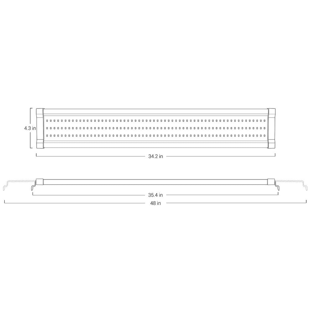 NICREW ClassicLED Gen 2 aquarium lighting for 36-48 inch tanks offers flexible setup.