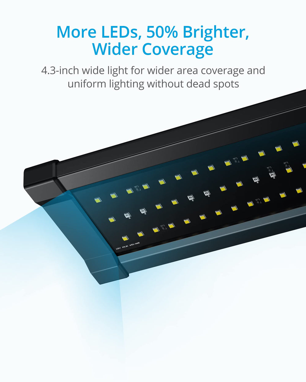NICREW ClassicLED Gen 2 blue-white LEDs create vibrant aquatic scenes