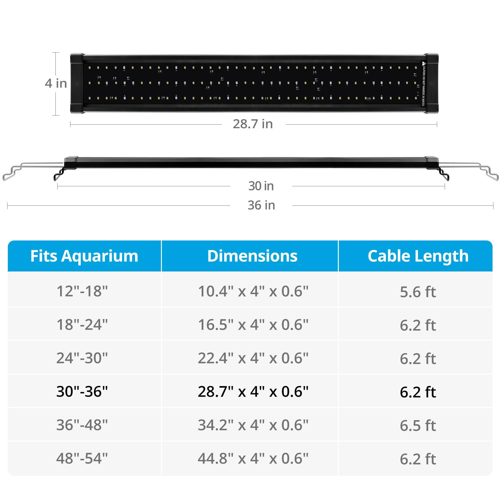 NICREW ClassicLED Plus aluminum shell aids heat dissipation over canopy-covered aquariums.