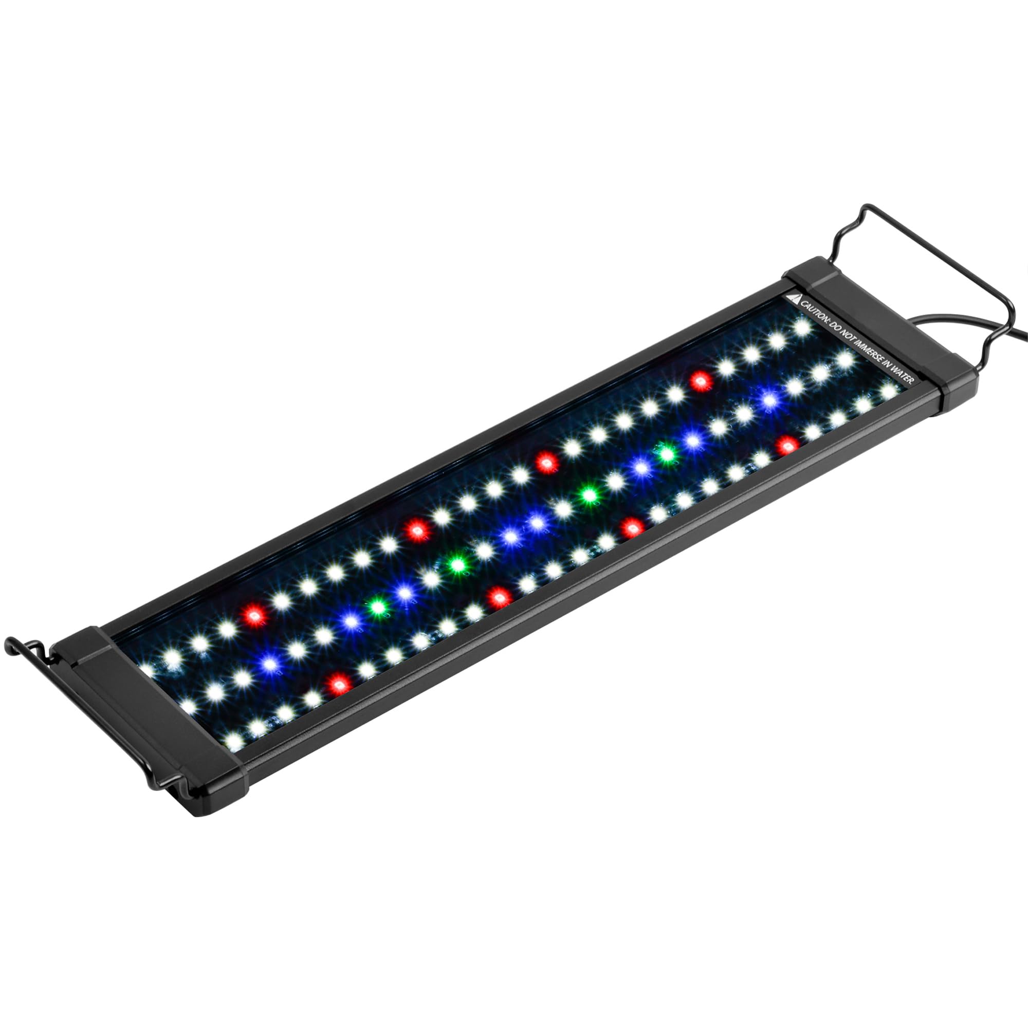 NICREW Classicled Plus light over aquarium delivering even illumination for vibrant fish and plants.